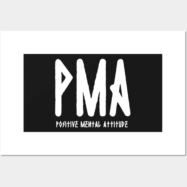 PMA Positive Mental Attitude Metal Hardcore Punk Wall Art by thecamphillips